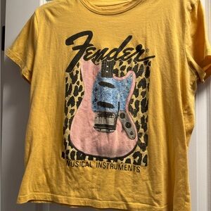 Fender Yellow Graphic T-Shirt